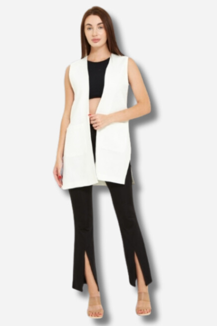 Favori Tekstil blazer tasarım yelek cep detaylı