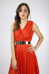 Красное кружевное платье Favori для женщин
