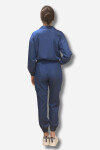 Favori Tekstil denim kumaş bel kısmı lastikli taş işlemeli ceket ve paça kısmı lastik joger pantolon ikili takım