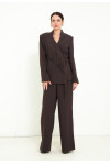 Favori Tekstil Pantolon ve Uzun Kollu Ceket Püskül Detaylı Şık İkili Takım