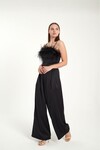 FAVORİ Kadın Özel Tasarım Crop Bluz Pantolon Takım
