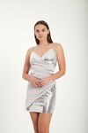 FAVORİ Kadın Tasarım Payetli Mini Gece Elbisesi