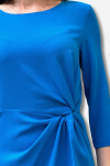 Favori Tekstil bel kısmı büzgülü yırtmaç detaylı tasarım elbise
