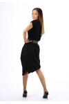 Favori Tekstil Kemer Detaylı Tasarım Elbise Modeli