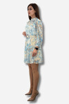 Favori Tekstil Lilona Renkli Anvelop Şifon Kemer Detaylı Elbise