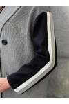 Favori Tekstil  Özel Tasarım Ribana Kemer Detaylı Pötikare Ceket Pantolon Şık İkili Takım